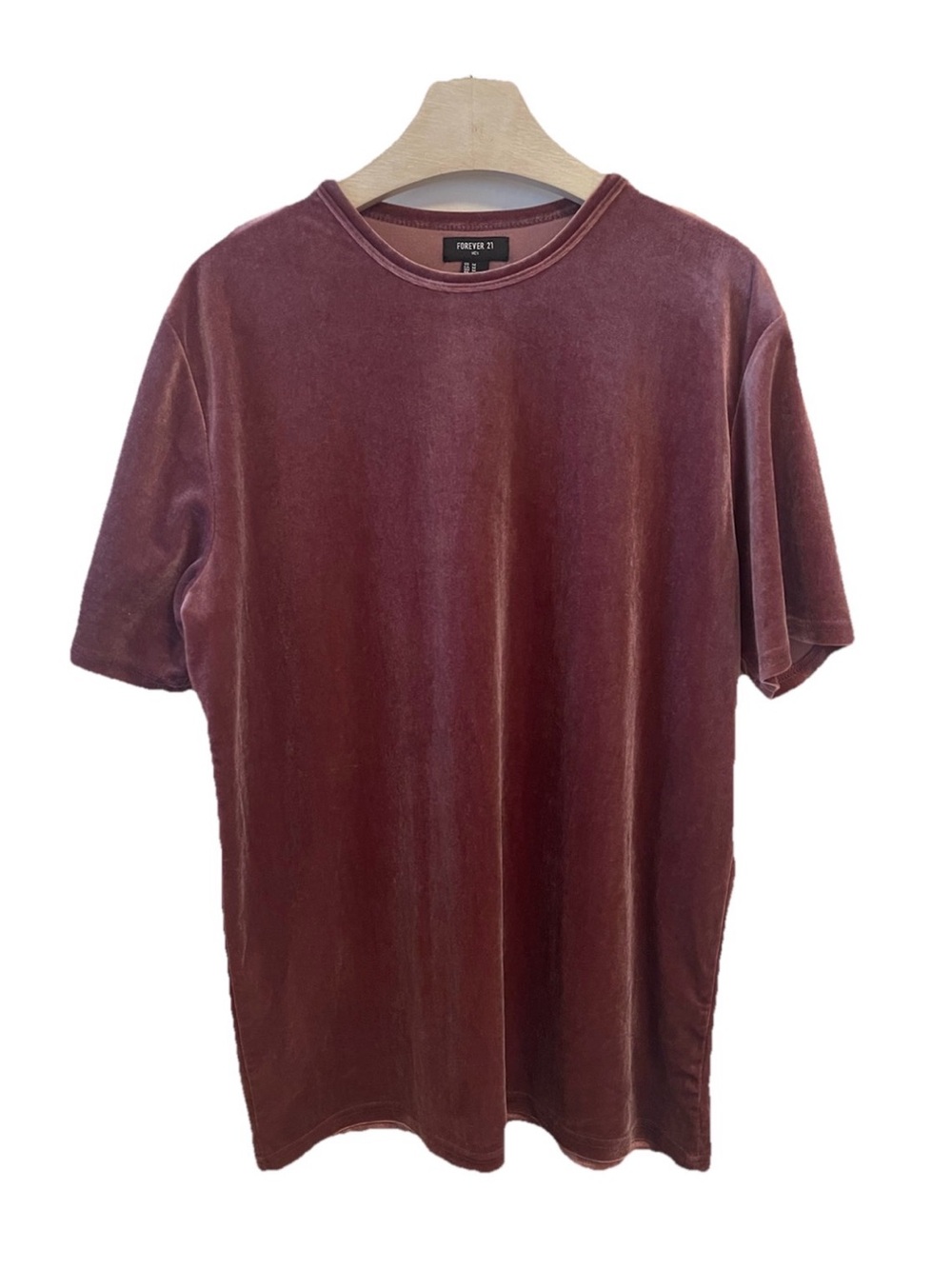 Forever 21 T-Shirt Men’s Velvet Mauve Crew Neck Size medium